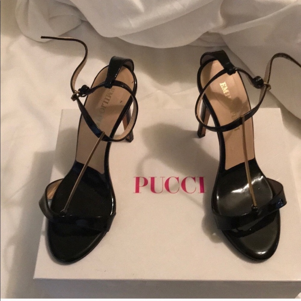 Vintage Emilio Pucci Burgundy Sandals. Size 6 - Picture 7 of 8
